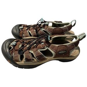 KEEN Newport H2 Water Sandals Women's Size 7 Brown Blue Athletic Outdoor